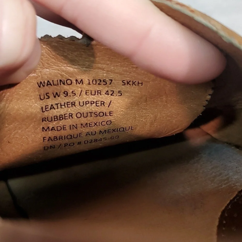 Olukai Mens Walino M Leather Oxford Slip on dress shoes sz 9.5